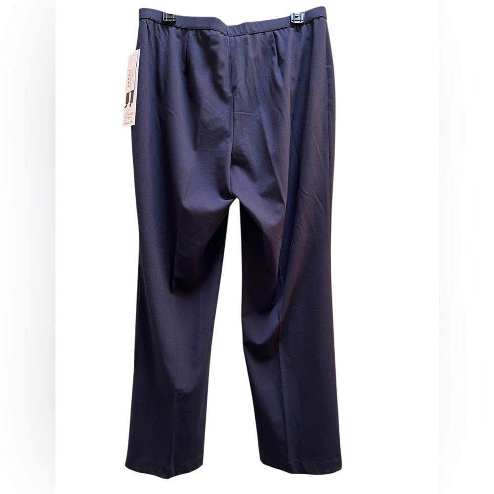 Women’s Navy Blue Straight Leg Dress Pants Size 12P Petite New NWT - Picture 2 of 5